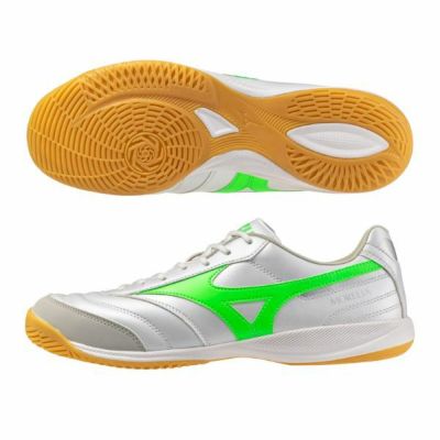 ミズノ　MIZUNO　モレリア サラ プロ イン / MORELIA SALA PRO IN　Q1GA251337　フットサルシューズ　屋内シューズ　ネオングリーン