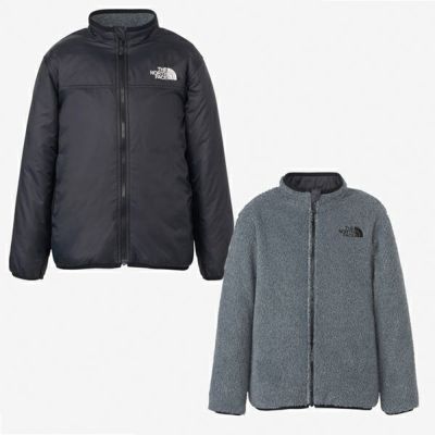 ノースフェイス　リバーシブルコージージャケット（キッズ）　NYJ82444-KK　薄中わた入りフリースジャケット　特価