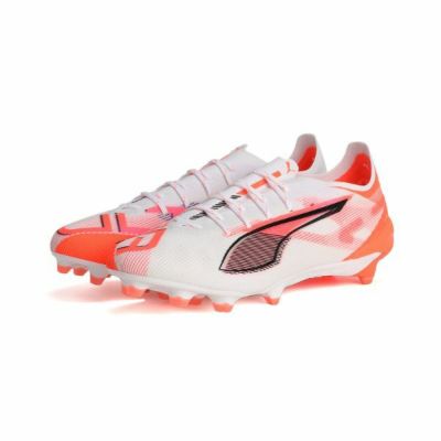 プーマ PUMA　サッカースパイク　ウルトラ 5 アルティメット 天然芝 / ULTRA 5 ULTIMATE FG　108159-01　ホワイト×レッド　特価