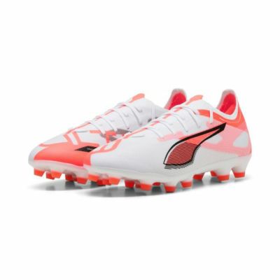 プーマ PUMA　サッカースパイク　ウルトラ 5 マッチ 土/人工芝 / ULTRA 5 MATCH HG/AG　108345-01　ホワイト×レッド　特価
