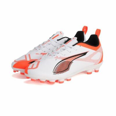 プーマ PUMA　ウルトラ 5 プレイ 土・人工芝 / ULTRA 5 PLAY HG/AG+MID　108325-01　ジュニアサッカースパイク　ホワイト×レッド　特価