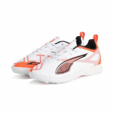 プーマ PUMA　ウルトラ 5 プレイ TT + ミッド / ULTRA 5 PLAY TT+MID　108332-01　ジュニアサッカートレーニングシューズ　ホワイト×レッド　特価