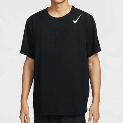 メール便発送可　ナイキ　エアロスイフト メンズ Dri-FIT ADV ショートスリーブ ランニングトップ　HJ3378-010　ランニングウェア　ﾌﾞﾗｯｸ/ｻﾐｯﾄﾎﾜｲﾄ