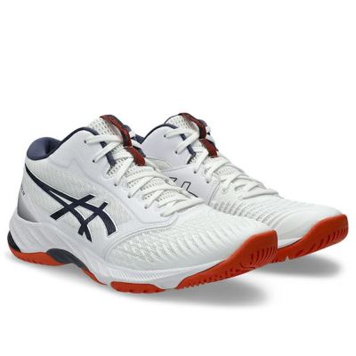 アシックス　ネットバーナーバリスティック FF MT 3　NETBURNER BALLISTIC FF MT 3　1053A056-105　バレーシューズ　WHITE/INDIGO FOG