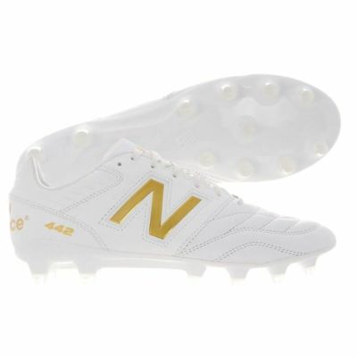 ニューバランス　442 V2 PRO HG 　MS41HCW22E　天然皮革サッカースパイク　ホワイト×ゴールド　2E(標準幅)　限定モデル