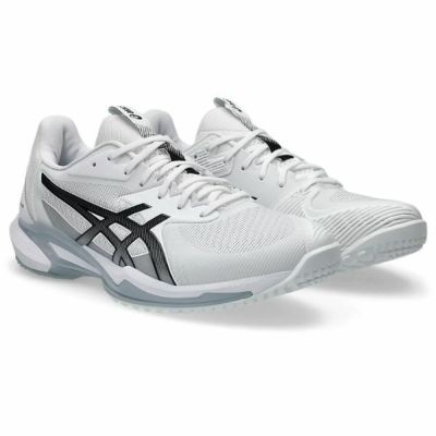 アシックス ASICS　SOLUTION SPEED FF 3 OC（オムニ・クレー）1041A439-103　テニスシューズ　WHITE/BLACK　STANDARD幅