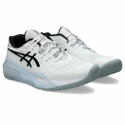 アシックス ASICS　GEL-RESOLUTION X OC（オムニ・クレー）　1041A502-100　テニスシューズ　WHITE/BLACK　STANDARD幅　メンズ