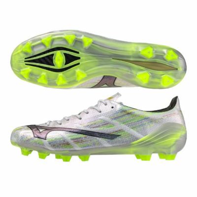 ミズノ　ミズノアルファ2 JAPAN / MIZUNO α II JAPAN　P1GA256009　サッカースパイク　09:ホワイト×シルバーイリディセント
