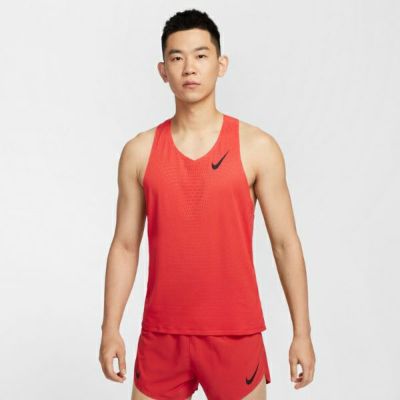 メール便発送可　ナイキ エアロスイフト　メンズ Dri-FIT ADV ランニングシングレット　FN4232-696　ランニングウェア　LT CRIMSON/BLACK