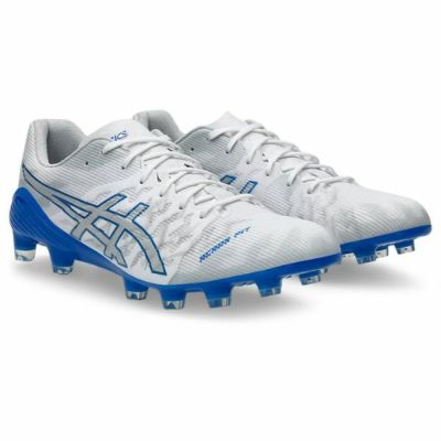 アシックス ASICS　DS LIGHT ACROS 3　1101A070-102　サッカースパイク　DSライト　ホワイト/エレクトリックブルー