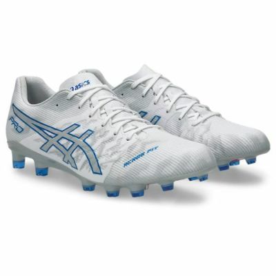 アシックス ASICS　DS LIGHT ACROS PRO 3　1101A071-102　サッカースパイク　DSライト　ホワイト/エレクトリックブルー