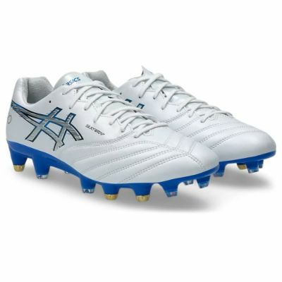 アシックス ASICS　DS LIGHT X-FLY PRO 3 ST　1101A073-100　MIXタイプ(取替式/固定式)　サッカースパイク　DSライト　ホワイト/エレクトリックブルー