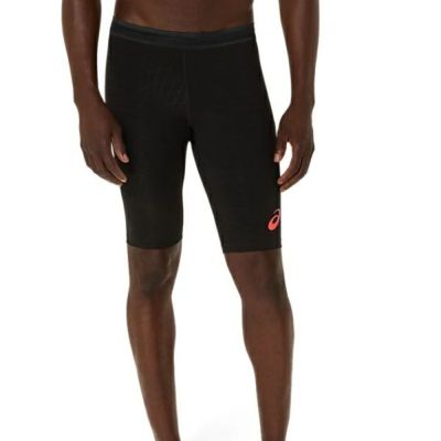 メール便発送可　アシックス　MMS SPEED MIDDLE TIGHT　2091A742-001　ランニングウェア　タイツ　PERFORMANCE BLACK