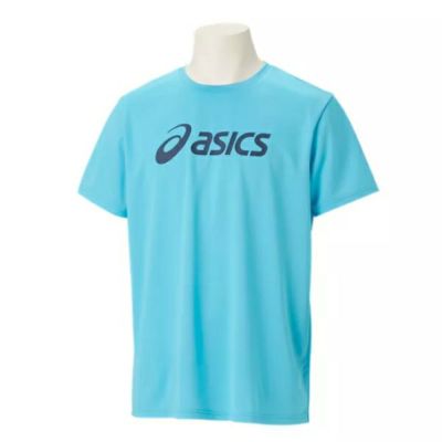 メール便発送可　アシックス　ドライアシックスロゴ半袖シャツ　ES DRY SPAIRAL LOGO SS SHIRT　2031E020-402　トレーニングウェア　402アクア