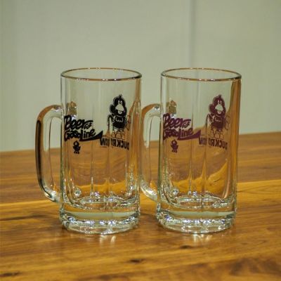 ダックローデパート　BEERはGASOLINE ジョッキ　DD147(BLACK/PURPLE)　ビアジョッキ