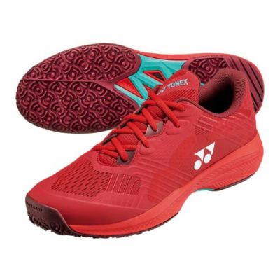 ヨネックス YONEX　パワークッション ソニケージ メン GC.　SHTSCMG-001　テニスシューズ　UNISEX(ユニセックス) 3E　オムニ・クレーコート用　レッド