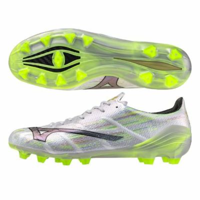 ミズノ　ミズノアルファ2 エリート / MIZUNO α II ELITE　P1GA256209　サッカースパイク　09：ホワイト×シルバーイリディセント
