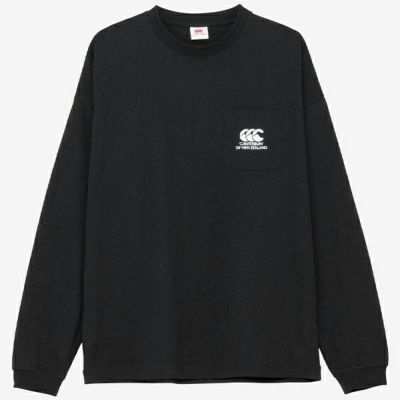 カンタベリー　ロングスリーブヘビークルーポケットティー(ユニセックス)　RA425124-19　長袖Tシャツ