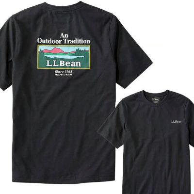 メール便発送可　エルエルビーン　L.L.Bean　アンシュリンカブル　グラフィックＴ　513612-BLACK　半袖Tシャツ