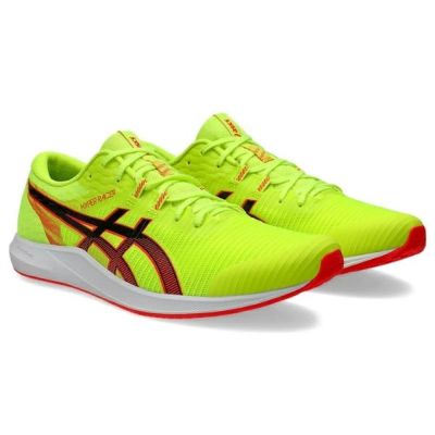 アシックス　ハイパーレーサー　HYPER RACER　1093A233-750　陸上シューズ　SAFETY YELLOW/BLACK　長距離向けレーシングシューズ【800m～10000m】