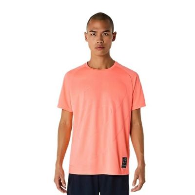 メール便発送可　アシックス　ドライ半袖シャツ　2031E996-700　トレーニングウェア　SUN CORAL