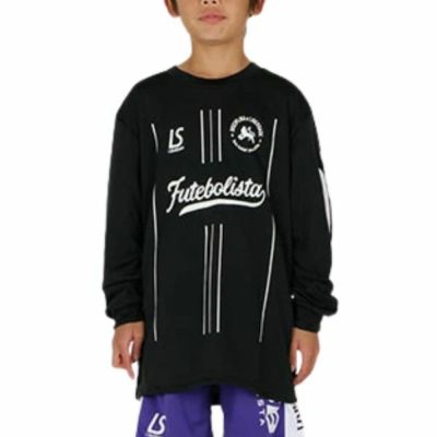 メール便発送可　ルースイソンブラ LUZeSOMBRA　Jr 長袖プラシャツ　L1233006-005　ジュニア サッカー/フットサルウェア(子供用)　ブラック