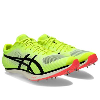 アシックス　ソニックスプリントエリート3　SONICSPRINT ELITE 3　1093A245-750　短距離用スパイク　SAFETY YELLOW/BLACK