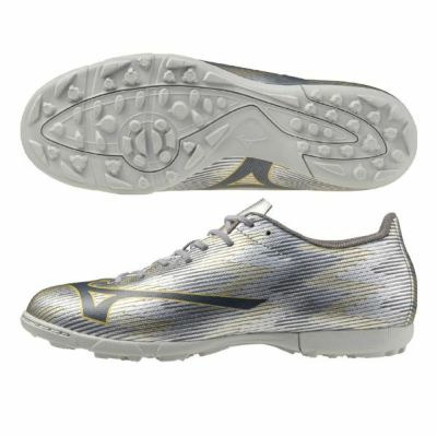 ミズノ　ミズノアルファ2 セレクト / MIZUNO α II SELECT AS　P1GD256504　サッカートレーニングシューズ　ワイドフィット(幅広/3E)　04：ギャラクシーシルバー