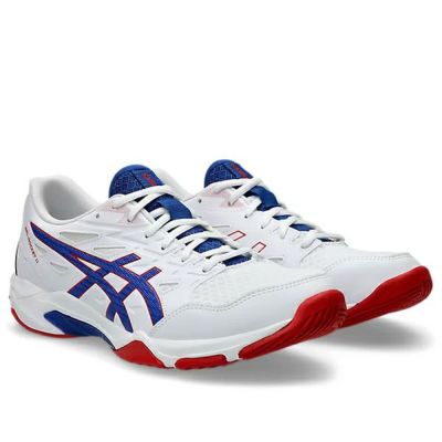 アシックス　ゲルロケット 11　GEL-ROCKET 11　1073A065-105　バレーシューズ　WHITE/ASICS BLUE