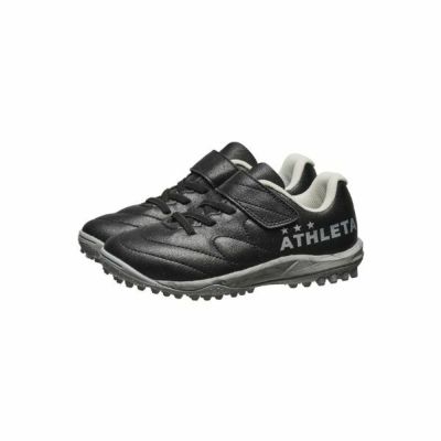 アスレタ　ATHLETA　Gene VC (ジェネVC)　21015J-BLK　キッズサッカートレーニングシューズ(子供用トレシュー/土・人工芝)　ベルクロ　ブラック
