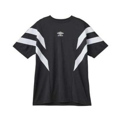 メール便発送可　アンブロ UMBRO　半袖プラクティスシャツ　UF5SHS53M-BK00　サッカートレーニングウェア(半袖シャツ)　ブラック