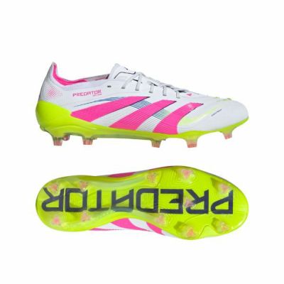 アディダス　adidas　サッカースパイク　プレデター ELITE 天然芝用 / PREDATOR ELITE FG　ID3881　クラウドホワイト×ピンク