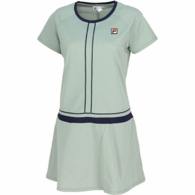 フィラ(FILA)　テニス　51 ワンピース　EL0010-38A　レディステニスウェア(上下セット)　38A：グリーン