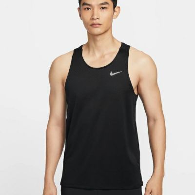 メール便発送可　ナイキ ストライドタンク　HV5211-010　メンズ Dri-FIT ADV ランニングタンクトップ　ﾌﾞﾗｯｸ/ﾘﾌﾚｸﾄｼﾙﾊﾞｰ