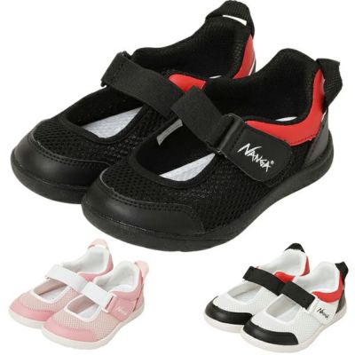 ナンガ　NANGA×IFME+ イン＆アウトドア上履き　20-5356-(BLACK/PINK/WHITE)　キッズシューズ