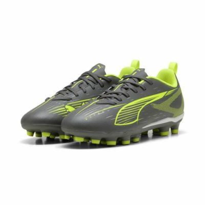 プーマ PUMA　ウルトラ 5 プレイ 土・人工芝 / ULTRA 5 PLAY HG/AG+MID　108325-03　ジュニアサッカースパイク　マットエイジドシルバー×イエロー