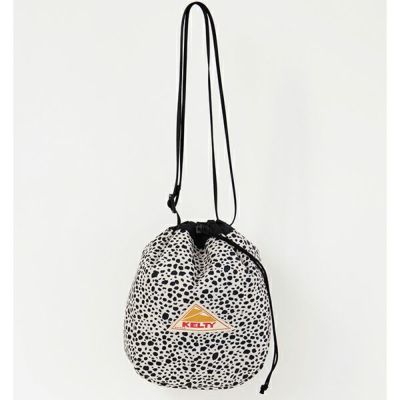メール便発送可　KELTY（ケルティ）　デザインプリント巾着ショルダ－　32592431-Beige Dalmatian　巾着ショルダ－バッグ