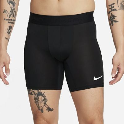 メール便発送可　ナイキ　プロ　Dri-FIT フィットネスショートパンツ　FB7959-010　トレーニングウェア(インナー)　BLACK/WHITE