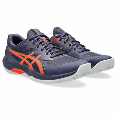 アシックス ASICS　GAME FF CLAY/OC（オムニ・クレー）　1041A490-500　テニスシューズ(STANDARD幅/メンズ)　Indigo Fog/Nova Orange