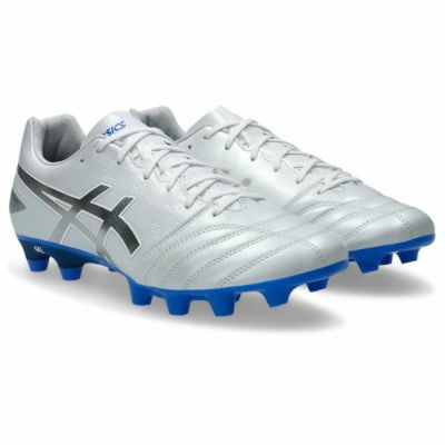 アシックス ASICS　DS LIGHT ADVANCE WIDE / DSライト アドバンス ワイド　1103A098-103　サッカースパイク　ワイド幅(幅広/3E)　ホワイト/ブルー
