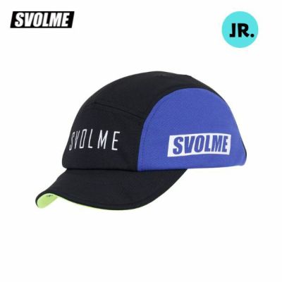 スボルメ SVOLME　JrU8冷感トレーニングキャップ　1251-40221-BLACK　サッカー/フットサル アクセサリー(子供用/帽子)　ブラック×ブルー