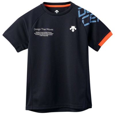 メール便配送可　デサント　半袖バレーシャツ　DV5SHT03J-NV00　ジュニアバレーウェア
