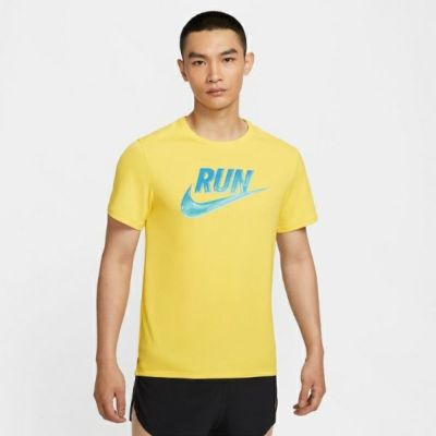 メール便発送可　ナイキ マイラー ラン エナジー　HJ3565-718　メンズ Dri-FIT ショートスリーブ ランニングトップ　LIGHTENING