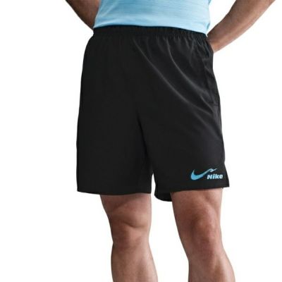 メール便発送可　ナイキ チャレンジャー　HV4884-045　メンズ Dri-FIT 18cm ランニングショートパンツ　OFF NOIR/BLUE FURY