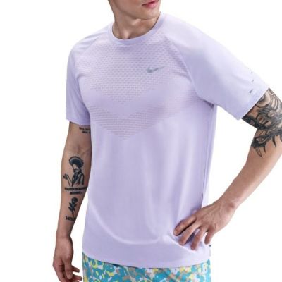 メール便発送可　ナイキ ストライド　HV5204-515　メンズ Dri-FIT ADV ショートスリーブ ランニングトップ　HYDRANGEAS/REFLECTIV