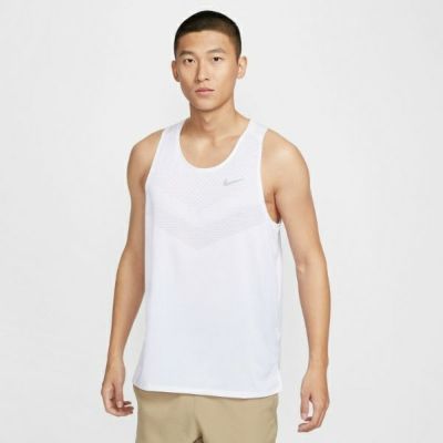 メール便発送可　ナイキ ストライド　HV5211-100　メンズ Dri-FIT ADV ランニングタンクトップ　WHITE/REFLECTIVE SIL