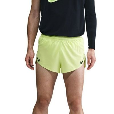 メール便発送可　ナイキ エアロスイフト　FN3350-736　メンズ Dri-FIT ADV 5cm ランニングショートパンツ (インナー付き)　LT LEMON TWIST/BLACK