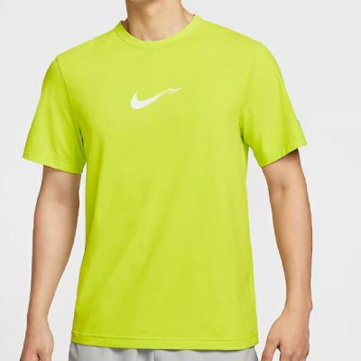 メール便配送可　ナイキ　ハイバース メンズ Dri-FIT UV ショートスリーブ トップ　HV4882-389　半袖Tシャツ　サイバー/サミットホワイト