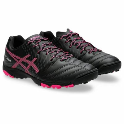 アシックス　DS LIGHT JR GS TF / ディーエスライト　1104A053-001　ジュニア(子供用) サッカートレーニングシューズ　BLACK/PINK GLO