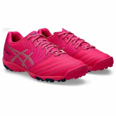 アシックス　DS LIGHT JR GS TF / ディーエスライト　1104A053-700　ジュニア(子供用) サッカートレーニングシューズ　PINK GLO/PURE SILVER